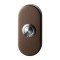 GPF9827A21104 BRONZE BLEND, BELDRUKKER OVAAL 70X32X10 MM MET RVS BUTTON
