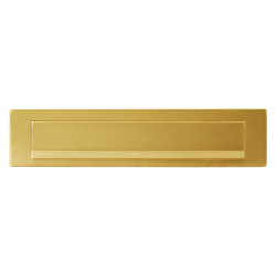 GPF9830P4400 PVD MAT MESSING, BRIEFPLAAT 340X77 MET VALKLEP 280X45MM