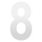 GPF9800620400-8 WIT, HUISNUMMER 8/ 400 MM