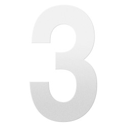GPF9800620400-3 WIT, HUISNUMMER 3/ 400 MM