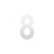 GPF9800620200-8 WIT, HUISNUMMER 8/ 200 MM