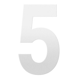 GPF9800620400-5 WIT, HUISNUMMER 5/ 400 MM