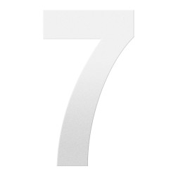 GPF9800620400-7 WIT, HUISNUMMER 7/ 400 MM