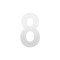 GPF9800620250-8 WIT, HUISNUMMER 8/ 250 MM