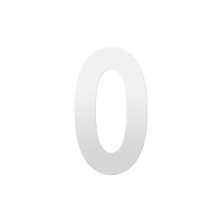 GPF9800620250-0 WIT, HUISNUMMER 0/ 250 MM