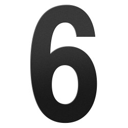 GPF9800610400-6 ZWART, HUISNUMMER 6/ 400 MM