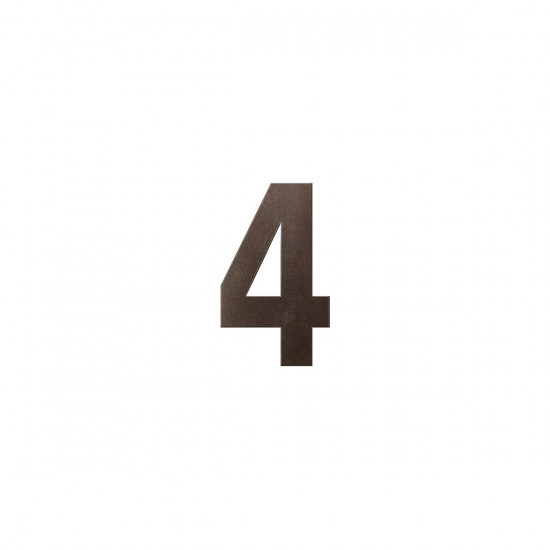 GPF9800.A1.0150-4 DARK BLEND HUISNUMMER 4/ 150MM GPF9800.A1.0150-4 DARK BLEND HUISNUMMER 4/ 150MM