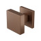 GPF9948A20400-02 BRONZE BLEND, GPF9948.A2-02 BRONZE BLEND VIERKANTE KNOP S2 53X53X16MM INCL. KNOPVASTZETTER MET VIERKANT ROZET