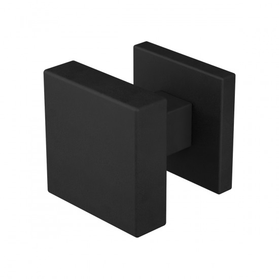 GPF9948.61-02 ZWART VIERKANTE KNOP 53X53X16MM INCL. KNOPVASTZETTER MET GPF9948.61-02 ZWART VIERKANTE KNOP 53X53X16MM INCL. KNOPVASTZETTER MET