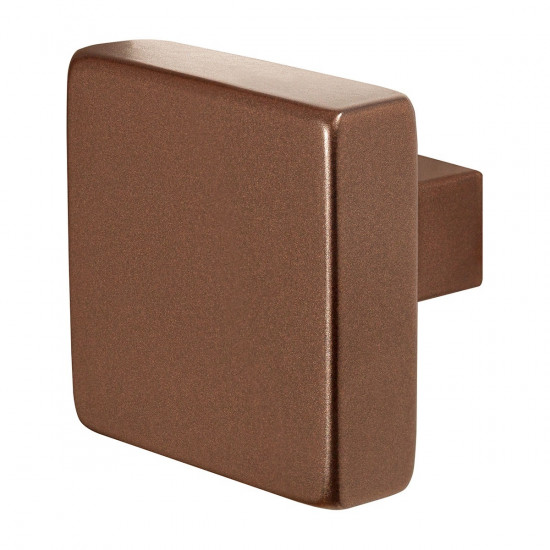 GPF9950.A2 BRONZE BLEND VIERKANTE KNOP 60X60X16MM VAST INCL. KNOPVASTZ