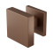 GPF9950A20400-02 BRONZE BLEND, GPF9950.A2-02 BRONZE BLEND VIERKANTE KNOP S2 60X60X16MM INCL. KNOPVASTZETTER MET VIERKANT ROZET