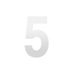 GPF9800620250-5 WIT, HUISNUMMER 5/ 250 MM