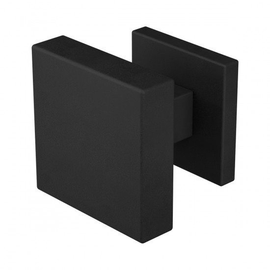 GPF9950.61-02 ZWART VIERKANTE KNOP 60X60X16MM INCL. KNOPVASTZETTER MET GPF9950.61-02 ZWART VIERKANTE KNOP 60X60X16MM INCL. KNOPVASTZETTER MET