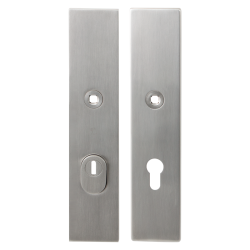 GPF931809032 RVS GEBORSTELD, VH-SCHILDEN SKG*** 248X52MM MASSIEF RECHTHOEKIG MET KERNTREKBEVEILIGING PC55