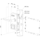 DUBBEL CILINDERSLOT - DUBBEL CILINDERSLOT IN OPBOUW VOOR DRAAIPOORTEN VOOR VIERKANT 50 MM PROFIEL IN 6005 MET 3006M - ALUMINIUM KRUKPAAR & VSZ - VERSCHILLEND SLUITEND & VSZ - VERSCHILLEND SLUITEND