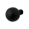 GPF895461410 ZWART, KOGELKNOP 50MM VAST INCL. METAALSCHROEF M10