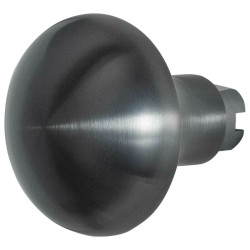 GPF9859P1410 PVD ANTRACIET, PADDENSTOEL KNOP 52 MM T.B.V. VH-SCHILDEN VAST INCL. BOUT M10