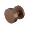 GPF9852A20400-00 BRONZE BLEND, GPF9852.A2-00 BRONZE BLEND VLAKKE KNOP S5 52X16MM MET WISSELSTIFT OP RONDE ROZET