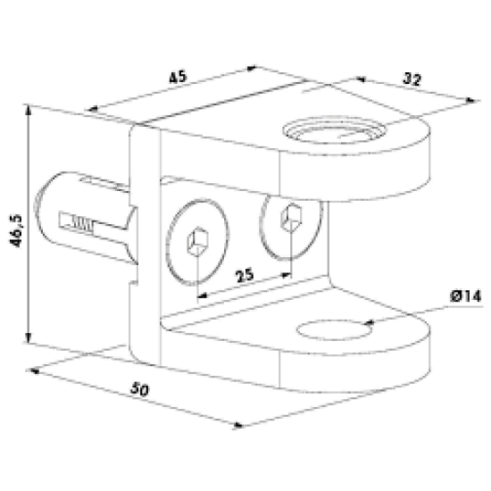 Locinox insteekslot Fortylock met 20mm doornmaat Locinox insteekslot Fortylock met 20mm doornmaat