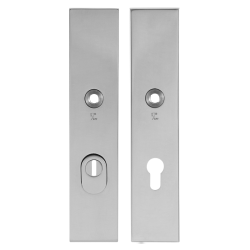 GPF931849042 RVS GEPOLIJST, VH-SCHILDEN SKG*** 248X52MM MASSIEF RECHTHOEKIG MET KERNTREKBEVEILIGING PC72