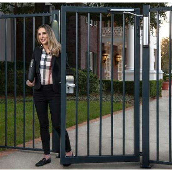 VALENTINO - BATTERIJGEVOED CODESLOT IN OPBOUW VOOR VIERKANT 60 TOT 80 MM PROFIEL IN ZILV MET 3006C - ALUMINIUM KRUKPAAR & VCA - VERSCHILLEND SLUITEND