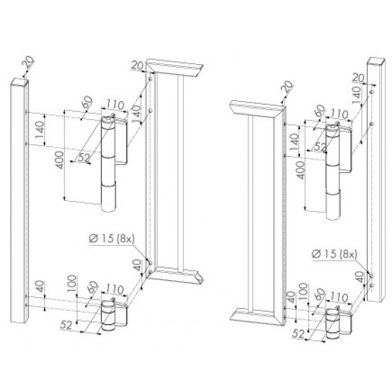 LOCINOX MAMMOTH-180 POORTSLUITER RAL9005 LOCINOX MAMMOTH-180 POORTSLUITER RAL9005