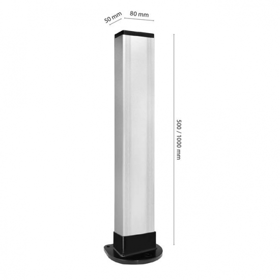 100 CM ALUMINIUM COLUMN WITH COLL-T AND COLL- BA ( NO.6 PER PACK)