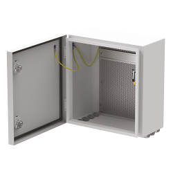 IP66 DOOS LEEG KLEIN MODEL MET DIN RAIL + GEPERFOREERD RASTER IP66 DOOS LEEG KLEIN MODEL MET DIN RAIL + GEPERFOREERD RASTER