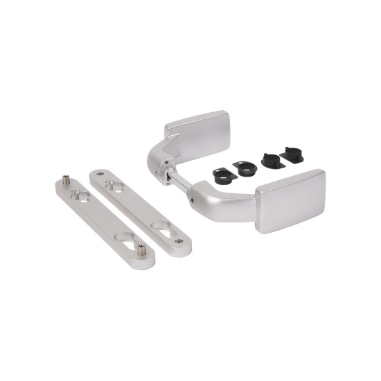 LOCINOX Krukpaar 3006FIX met vaste of roterende werking insteeksloten Zilver LOCINOX Krukpaar 3006FIX met vaste of roterende werking insteeksloten Zilver