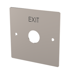 GROTE RVS PLAAT VOOR PB19 MET EXIT MARKERING GROTE RVS PLAAT VOOR PB19 MET EXIT MARKERING