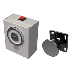 ELEKTROMAGNETISCHE DEURHOUDER OPBOUW WANDDOOS - 24V DC – 50 DAN / EN1155 ELEKTROMAGNETISCHE DEURHOUDER OPBOUW WANDDOOS - 24V DC – 50 DAN / EN1155