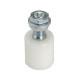GELEIDINGSROL Ø30MM, NYLON WIT, VERZINKT