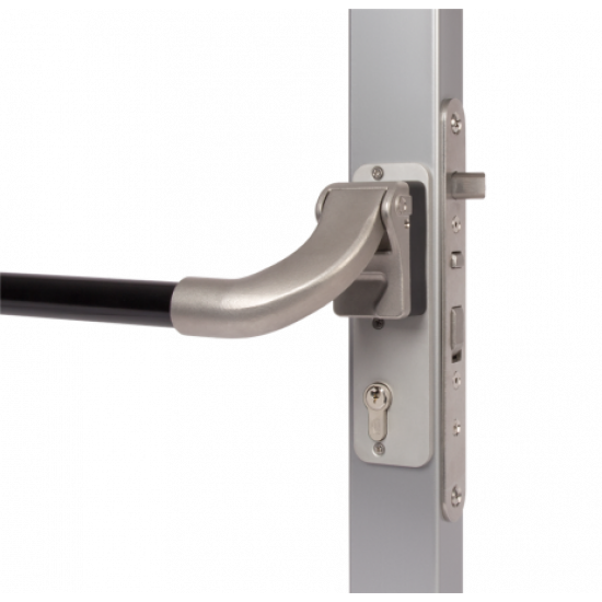 1400 MM LOCINOX PUSHBAR VOOR INSTEEK- EN POORTSLOTEN