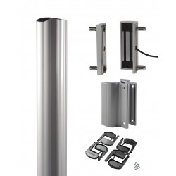 LOCINOX SET MET N-LINE MAG UITVULPROFIEL, 2X MAGMAG2500 IN ZILVER