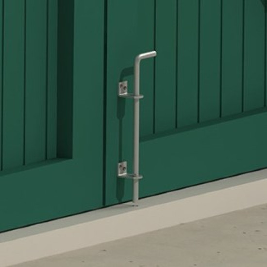 GRONDGRENDEL MET 2 GELEIDERS - LENGTE: 400MM - DIAMETER: 16MM - VUURVERZINKT