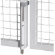 LOCINOX POORTGRENDEL VSA MET ALUMINIUM PEN ZILVERKLEUR LOCINOX POORTGRENDEL VSA MET ALUMINIUM PEN ZILVERKLEUR