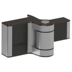 Locinox 2D verstelbaar 180° opbouwscharnier PUMA - Zilver Locinox 2D verstelbaar 180° opbouwscharnier PUMA - Zilver
