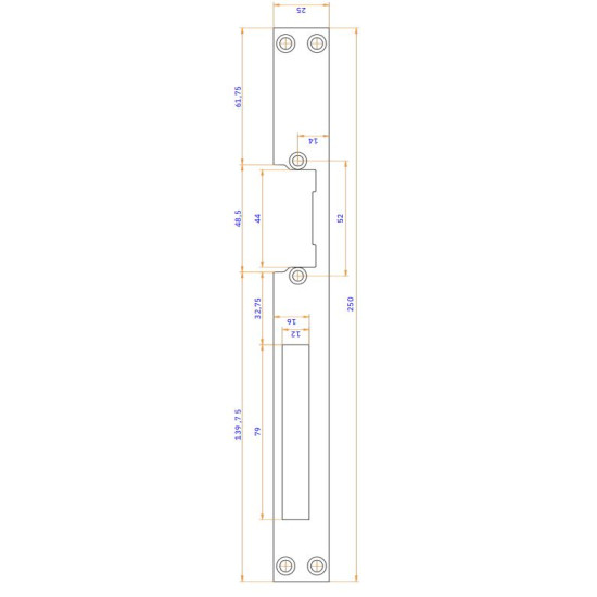 VOORPLAAT TBV ONTSLUITER MET NACHTSCHOOTSPARING