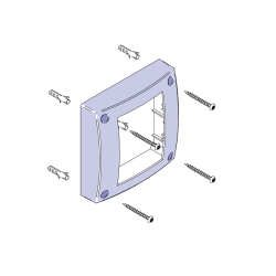 SALTO ANTI VANDALISME FRAME OPBOUW (INCL. MONTAGEPLAAT)