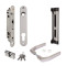 LOCINOX FORTYLOCK SET MET ALUMINIUM KRUK EN AFDEKPLAAT, CILINDER EN RVS SLOTVANGER (FORTYSET-40S-JA)