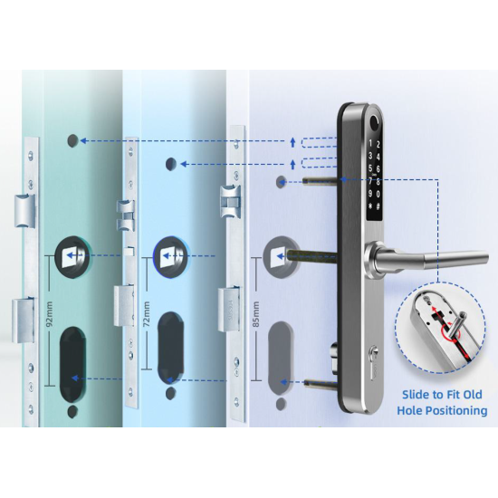 Codebeslag voor buiten IP55 PC92 RVS Codebeslag voor buiten IP55 PC92 RVS