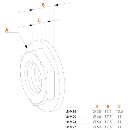 REGELBARE LASMOER. VOOR M24 SCHARNIERASSEN REGELBARE LASMOER. VOOR M24 SCHARNIERASSEN