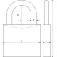 Abus hangslot touch 57/45 met vingerprint Abus hangslot touch 57/45 met vingerprint