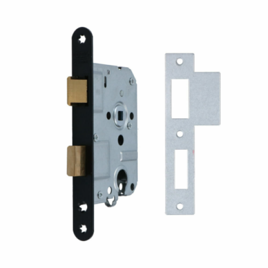 NEMEF 1269/3 DEURSLOT D+N, DM50MM, PC55MM, ZWART GELAKT NEMEF 1269/3 DEURSLOT D+N, DM50MM, PC55MM, ZWART GELAKT