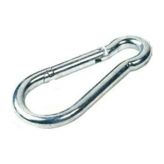 Karabijnhaak 080x08 mm verzinkt
