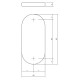 AFDEKROZET VERDEKT OVAAL 65X30X5MM RVS AFDEKROZET VERDEKT OVAAL 65X30X5MM RVS