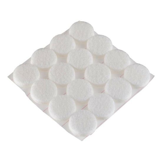 Deltafix antikrasvilt 22mm wit (16x) 731