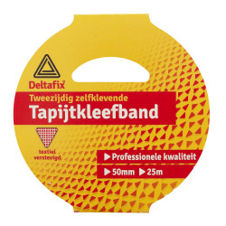 BEVESTIGINGSTAPE DUBBELZIJDIG ZELFKLEVEND TAPIJTTAPE 5 M X 50 MM