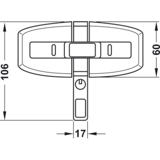 Abus raamoplegslot DFS95 Bijzetslot Wit SKG*