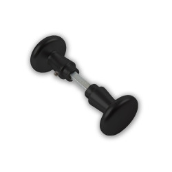 Ami deurkruk paddestoelmodel aluminium zwart